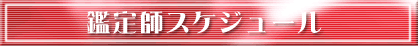 鑑定師スケジュール
